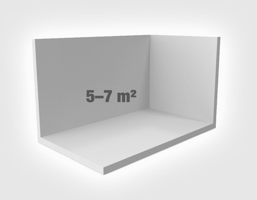 5–7 m² Innenraum