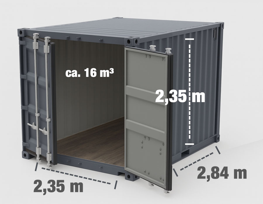 10-Fuß-Lagercontainer